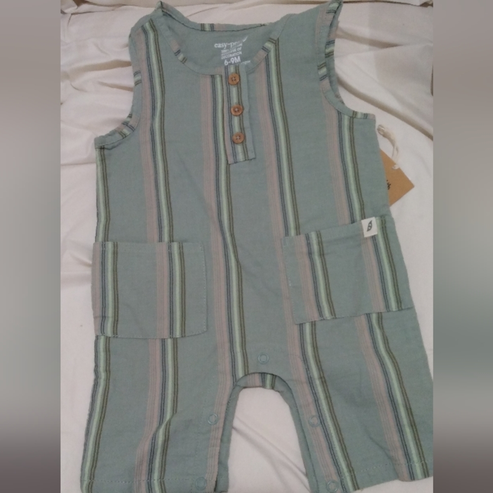 Easy-Peasy Tank Romper Stripe